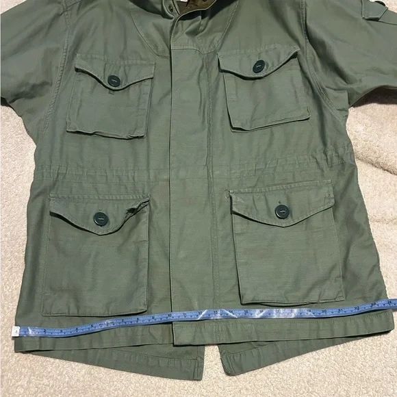 Like New GAP Olive Heavyweight Canvas Military Utility Field Jacket Men Unisex - Picture 11 of 16